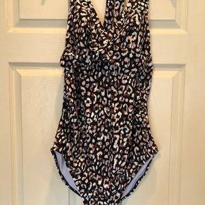 Isabel Maternity Leopard One Piece Bathing Suit